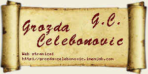 Grozda Čelebonović vizit kartica